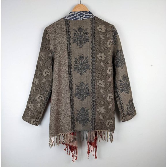 Soft Surroundings Juliette Fringe Wool Cardigan 3X - Picture 3 of 13